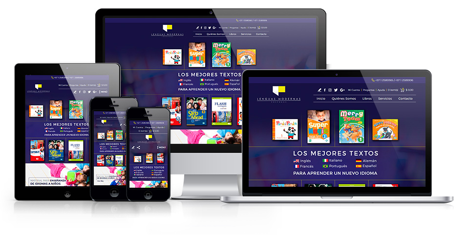 Versiones adaptables de empresa de libros para aprender idiomas